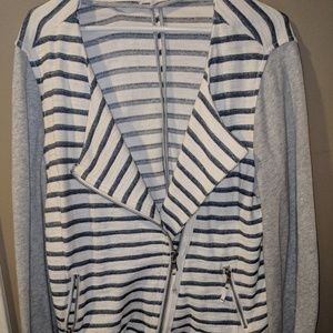 Ann Taylor Loft Lou & Grey Motto Asymmetrical Zip